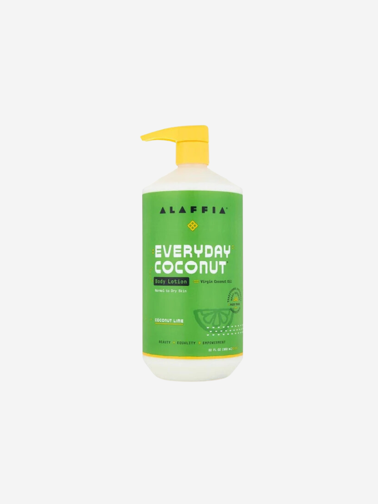 Alaffia Everyday Coconut body lotion.